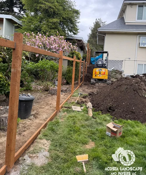 Full Perimeter Fence Replacement & Paver Access Ramp in Shoreline 
